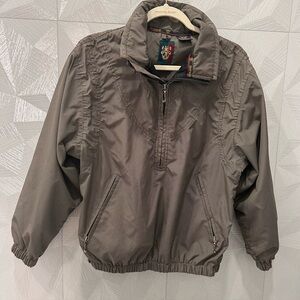 SUNICE Gray Black Women's Small Golf Windbreaker Jacket Checker like new cond